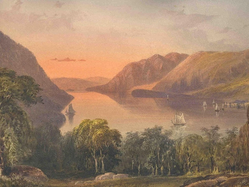 1824-Truman Seymour - Vista del fiume Hudson da West Point